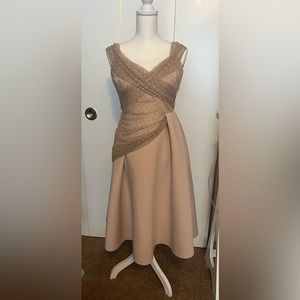 NWT ASOS mauve pink midi dress, US size 8